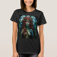 Medusa - Fenêtre en verre tendu Style Tiffany