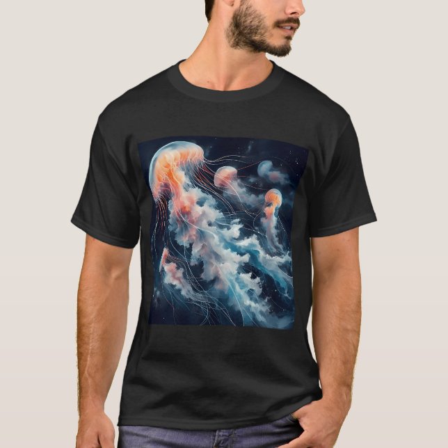 T-shirt Méduse Aquarelle (Devant)
