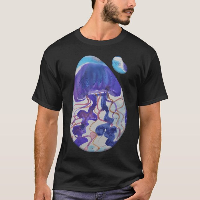 T-shirt Méduse aquarelle (Devant)