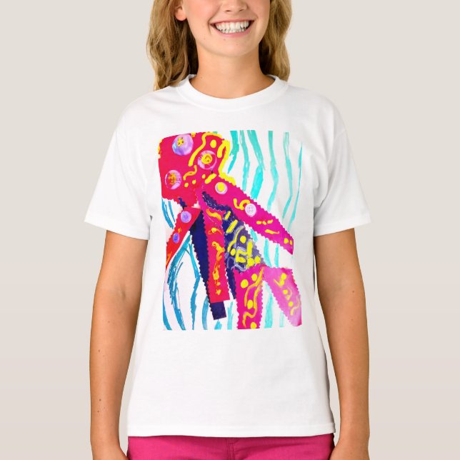 T-shirt Méduse été coloré  (Devant)