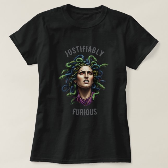 T-shirt Méduse furieuse (Design devant)