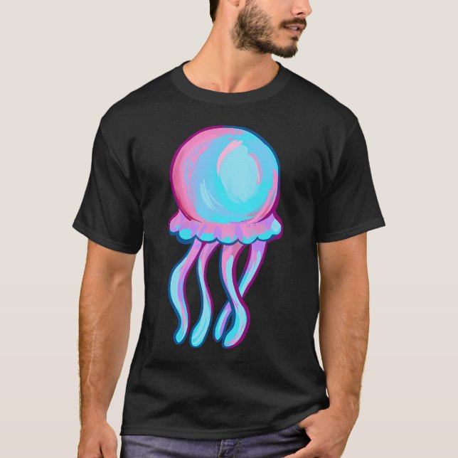 T-shirt méduse mignonne (Devant)