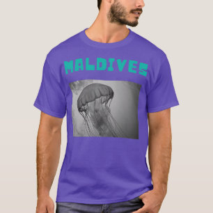 T-shirt Méduse mignonne des Maldives sous l'eau