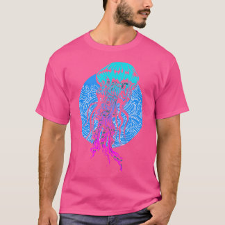 T-shirt Méduse Océan Créature Marine Sous-Marine Plongée e