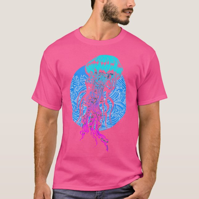 T-shirt Méduse Océan Créature Marine Sous-Marine Plongée e (Devant)