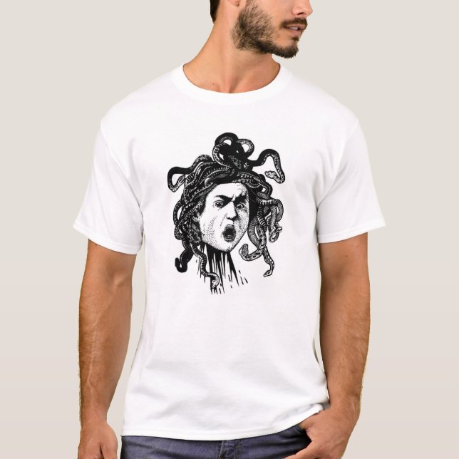 T-shirt Méduse par Caravaggio (Devant)