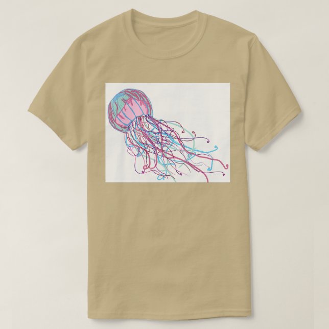 T-shirt Méduse pastel (Design devant)