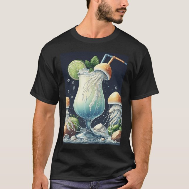 T-shirt Méduse Pina Colada, Réalisme (Devant)