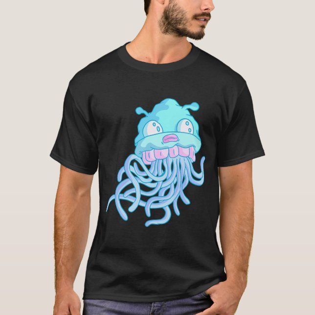 T-shirt Méduse poisson blob (Devant)