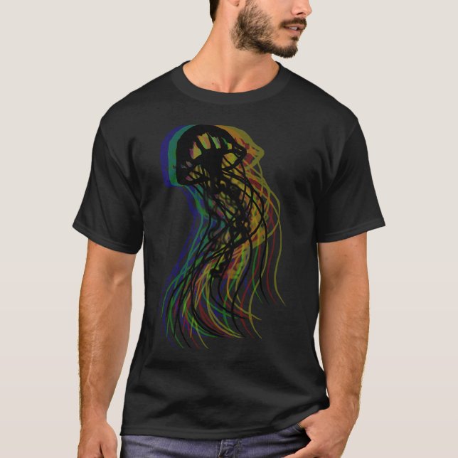 T-shirt Méduse Psychedélique (Devant)
