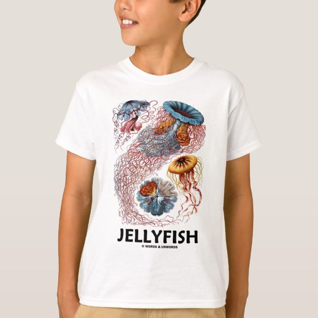 T-shirt Méduses (Artforms d'Ernest Haeckel de nature) (Devant)
