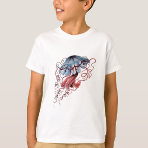 T-shirt Méduses bleues