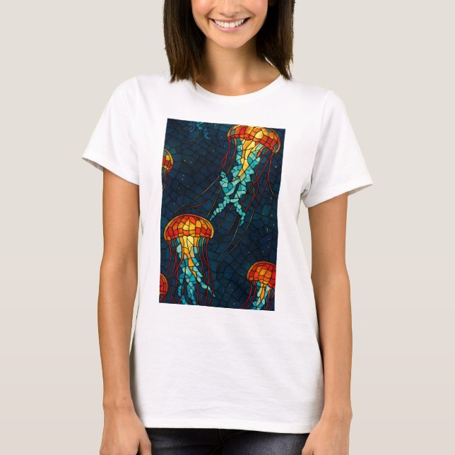T-shirt Méduses mosaïques (Devant)