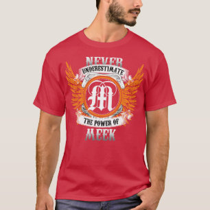 T-shirt Meek Name Shirt Ne Sous-Estime Jamais Le Pouvoir D