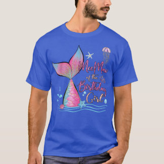 T-shirt MeeMaw De L'Anniversaire Fille Sirène Famille Magi