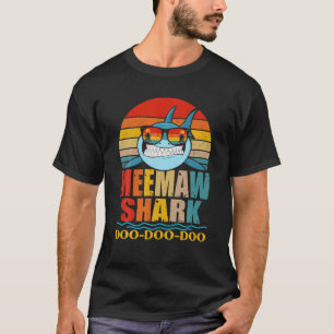T-shirt Meemaw Shark Doo Doo Fête des mères Retro Vintage