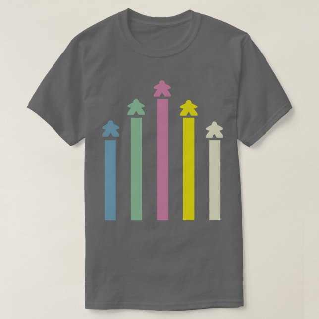 T-shirt Meeple Rockets (Design devant)