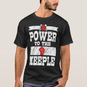 T-shirt Meeple War Board Jeu Power for Men Women and Kid
