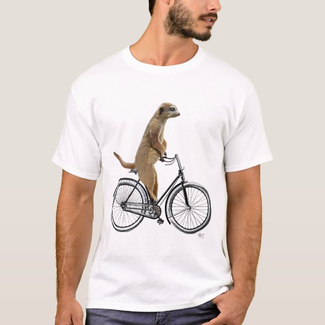 T-shirt Meerkat à vélo 2 (Devant)