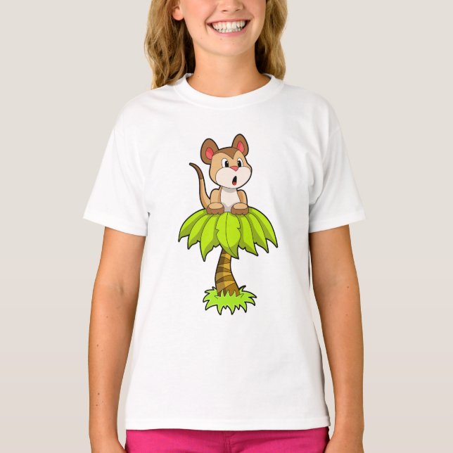 T-shirt Meerkat avec arbre (Devant)