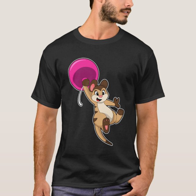 T-shirt Meerkat avec ballon (Devant)
