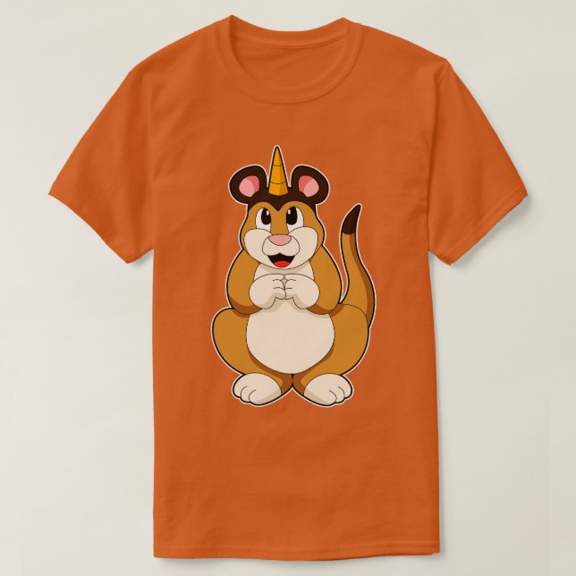 T-shirt Meerkat avec corne (Design devant)