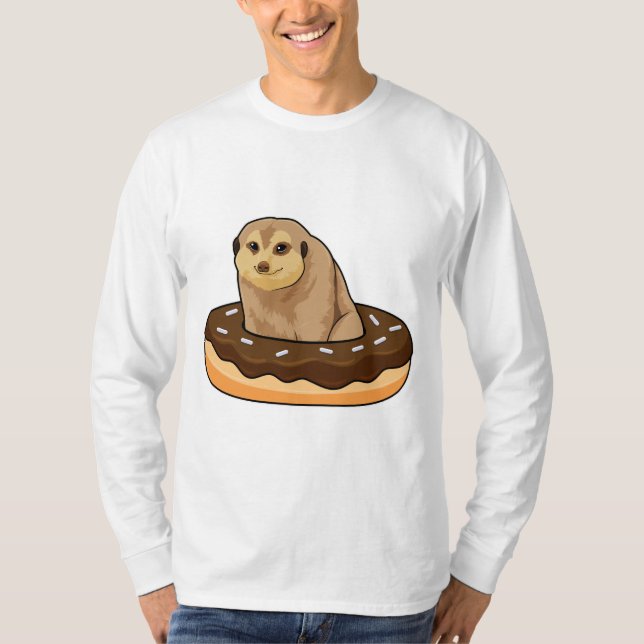 T-shirt Meerkat avec Donut (Devant)