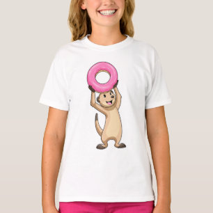T-shirt Meerkat avec Donut