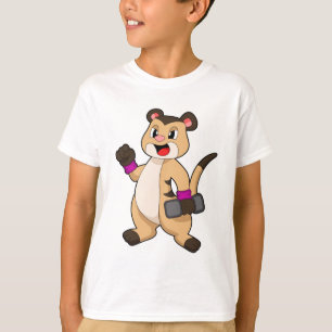 T-shirt Meerkat avec Dumbbell