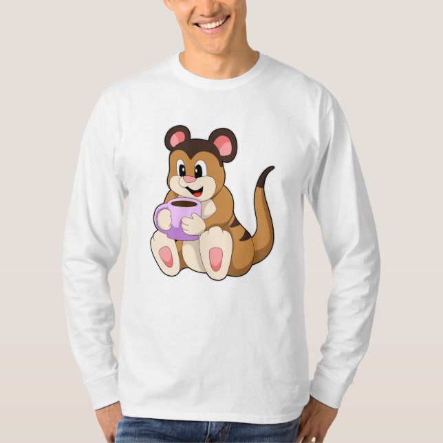 T-shirt Meerkat avec la coupe du café (Devant)