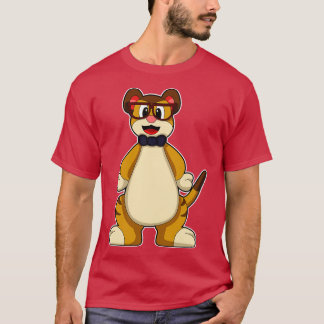 T-shirt Meerkat avec lunettes de Cravate