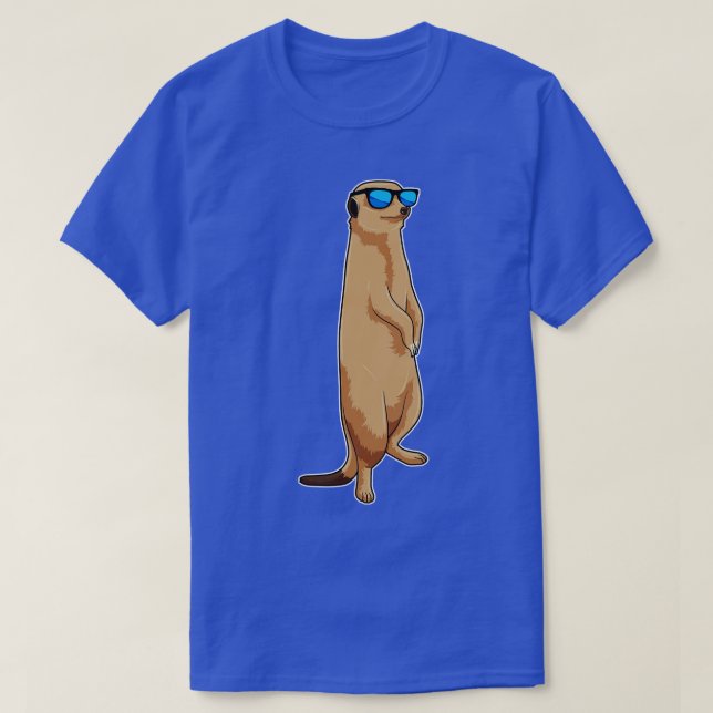 T-shirt Meerkat avec lunettes de soleil (Design devant)