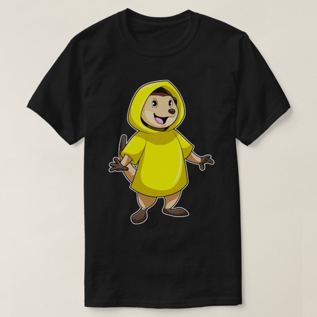 T-shirt Meerkat avec Raincoat (Design devant)