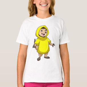 T-shirt Meerkat avec Raincoat