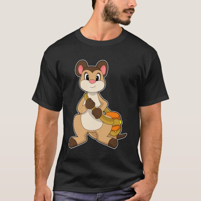 T-shirt Meerkat avec sac (Devant)