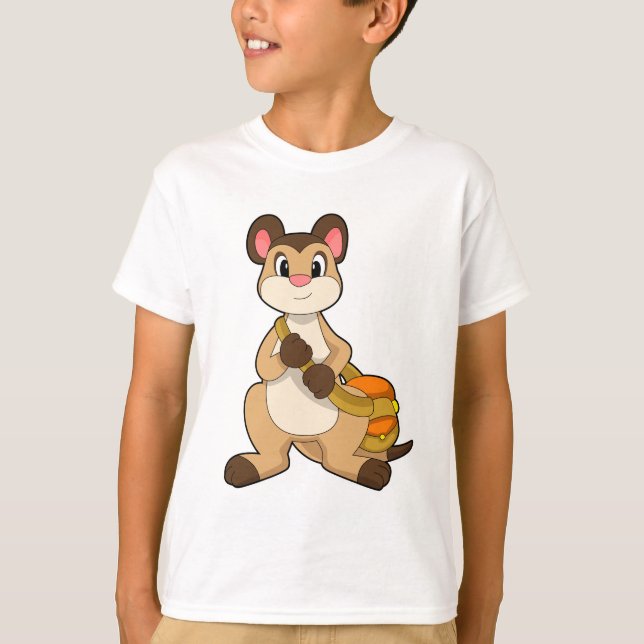 T-shirt Meerkat avec sac (Devant)