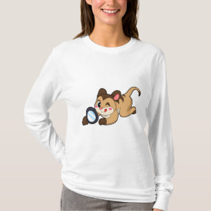 T-shirt Meerkat avec verre grossissant