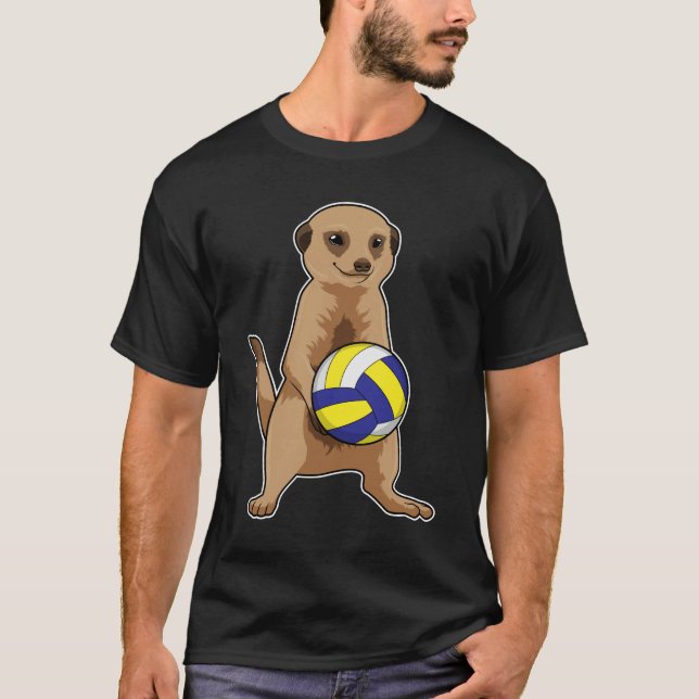 T-shirt Meerkat avec volleyball (Devant)