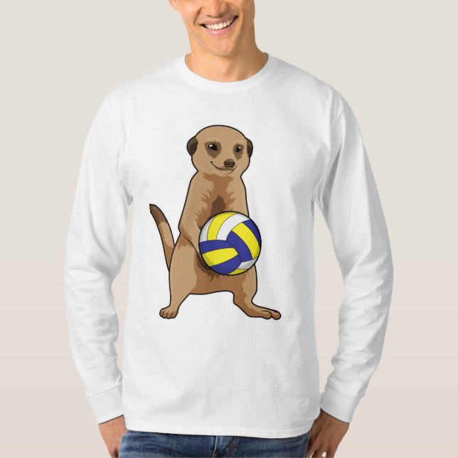T-shirt Meerkat avec volleyball (Devant)