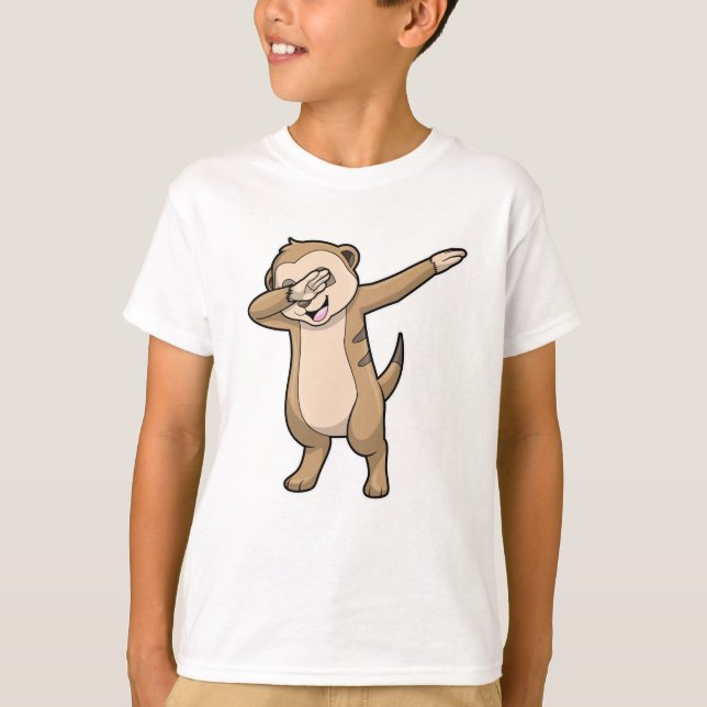 T-shirt Meerkat comme Dance Hip hop Dab (Devant)