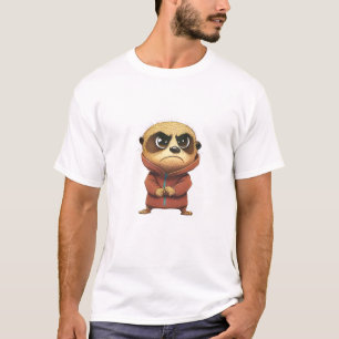 T-shirt Meerkat Cute Adorable Illustration Humoristique