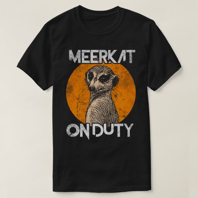 T-shirt Meerkat en service (Design devant)