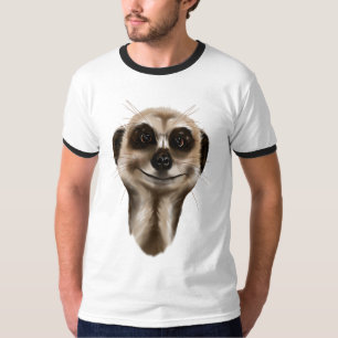 T-shirt Meerkat font face à des chemises