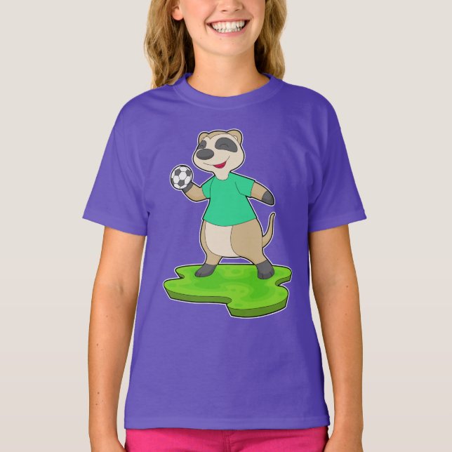 T-shirt Meerkat Handball player Handball (Devant)