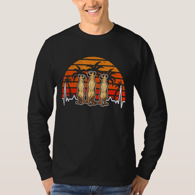T-shirt Meerkat Heartbeat (Devant)