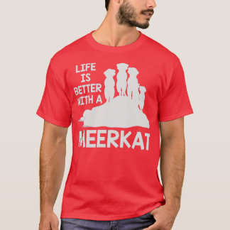 T-shirt Meerkat Lover Cadeau Zoo Animaux Meerkat