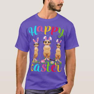 T-shirt Meerkat Lover Drôle OEuf de Pâques Bunny Meerkat H