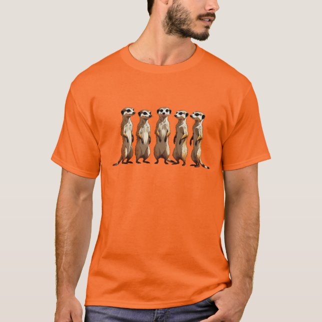 T-shirt Meerkat Majesty Desert Guardians (Devant)