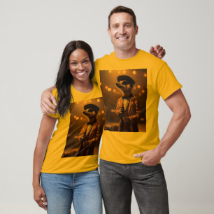 T-shirt "Meerkat Moonlight : La Sérénade d'un Crooner" 
