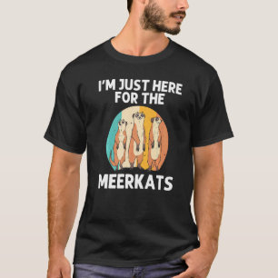T-shirt Meerkat Pour Hommes Femmes Rétro Faune Zoo Animaux